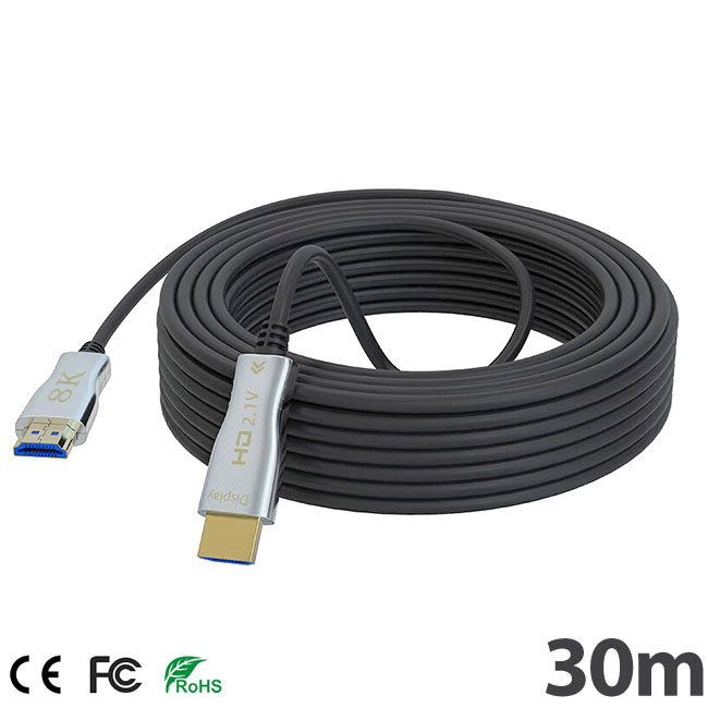 ANGA OP-OF30-8K HDMI 2.1 Optic Fiber Cable 30m | 8K@60Hz, 4K@120Hz & 48Gbps   