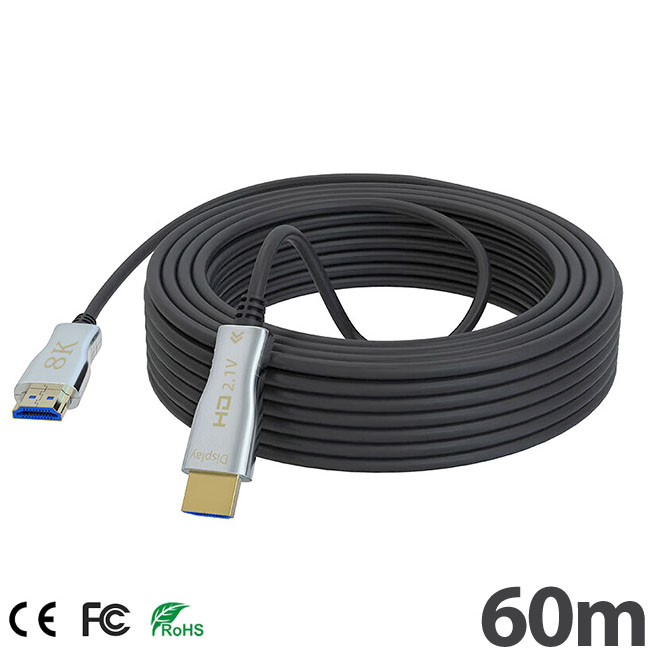 ANGA OP-OF60-8K HDMI 2.1 Optic Fiber Cable 60m | 8K@60Hz, 4K@120Hz & 48Gbps    