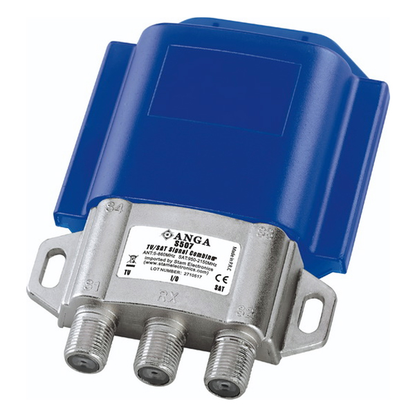 ANGA S507 Μίκτης - Διαχωριστής TV/SAT επιγείου και δορυφορικού σήματος για Εξωτερικό χώρο 