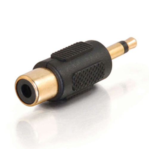 AU3380G ULTIMAX Adaptor Επίχρυσο 3.5mm MONO αρσενικό σε RCA θηλυκό