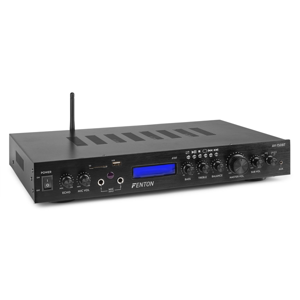 FENTON AV-150BT 5-Channel Home Surround amplifier 2x 100Watt + 3x 60Watt FM/USB/MP3/SD/BT (103.148)