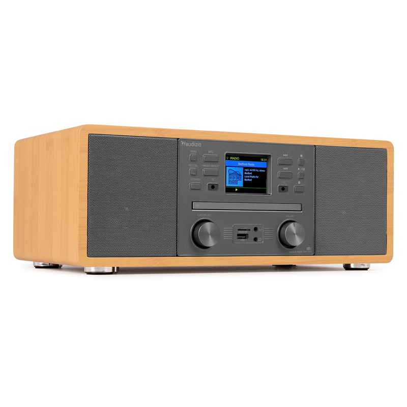 AUDIZIO AVOLA BAMBOO Digital Music System CD Player / Bluetooth/ USB/ SD/ DAB +/ Internet Radio 102.291