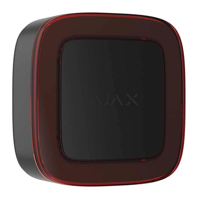 AJAX EN54 Indicator Black Ασύρματος φωτεινός επαναλήπτης Πυρανίχνευσης με πιστοποίηση EN54 σε μαύρο χρώμα