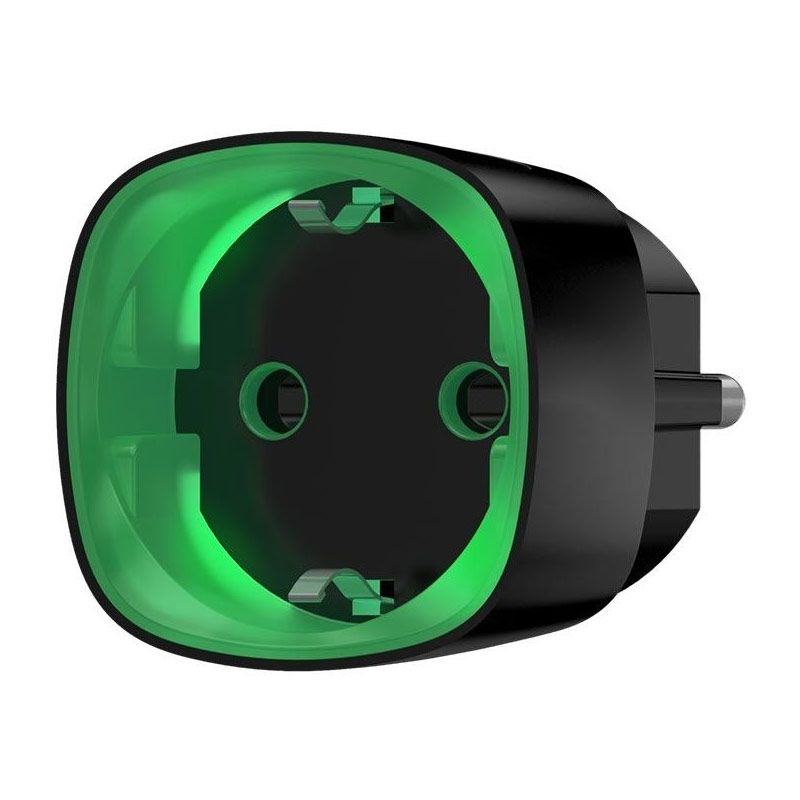 AJAX SOCKET BLACK - Ασύρματη Έξυπνη Πρίζα με Μετρητή Κατανάλωσης, σε Μαύρο χρώμα (38210.34.BL1)