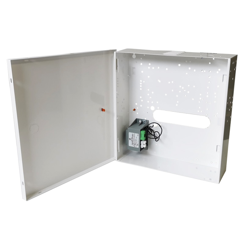 SBOX-280-TRASF Μεταλλικό κουτί ευρείας χρήσης 290x280x80mm Με Τροφοδοτικό 16VAC 35VA 