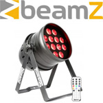 BeamZ BPP220 Professional LED Par 64 12x 12W 4-in-1 RGBW LEDs DMX και Τηλεχειριστήριο 151.237