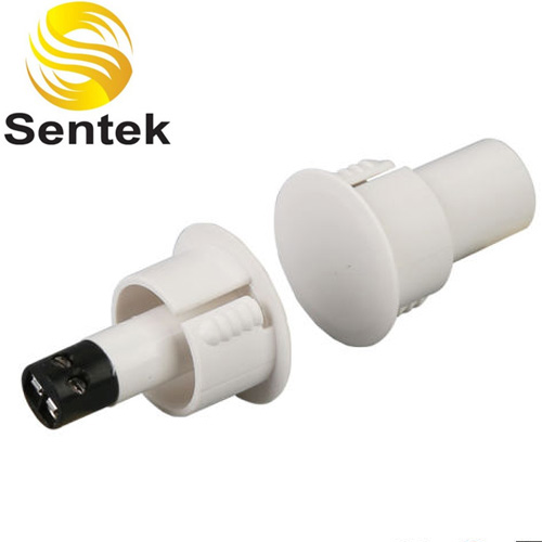 Sentek BR-1021T (ΛΕΥΚΗ) Χωνευτή μαγνητική επαφή για πόρτες ασφαλείας με κλέμμα σύνδεσης
