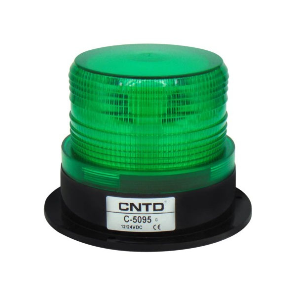 C-5095 12-24V GREEN φάρος LED 12-24V DC με 3 λειτουργίες Πράσινος 127x96mm 