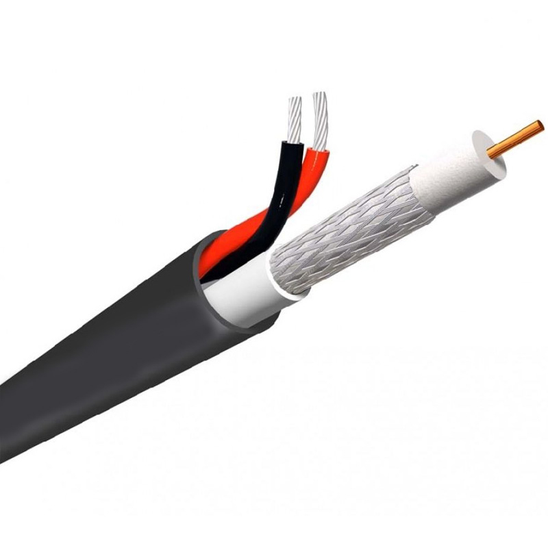 ACCORDIA CC-102 Καλώδιο CCTV 1x mini RG59 + 2x0.50mm άνθυγρο, για εξωτερική ή υπόγεια χρήση (μέτρο)