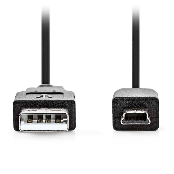 NEDIS CCGL60300BK20 Καλώδιο USB High-Speed A αρσ. - Mini USB 5-pin αρσ. 2m σε μαύρο χρώμα. 