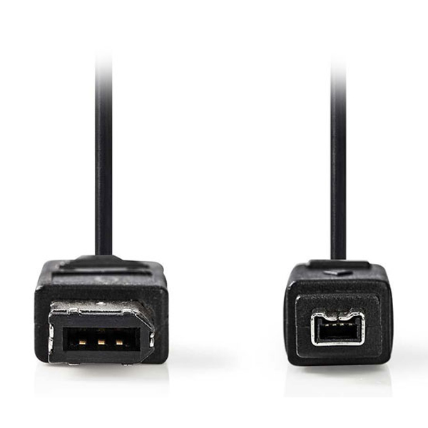 NEDIS CCGP62100BK20 Καλώδιο firewire, FireWire 4-pin αρσ. - FireWire 6-pin αρσ. 2m