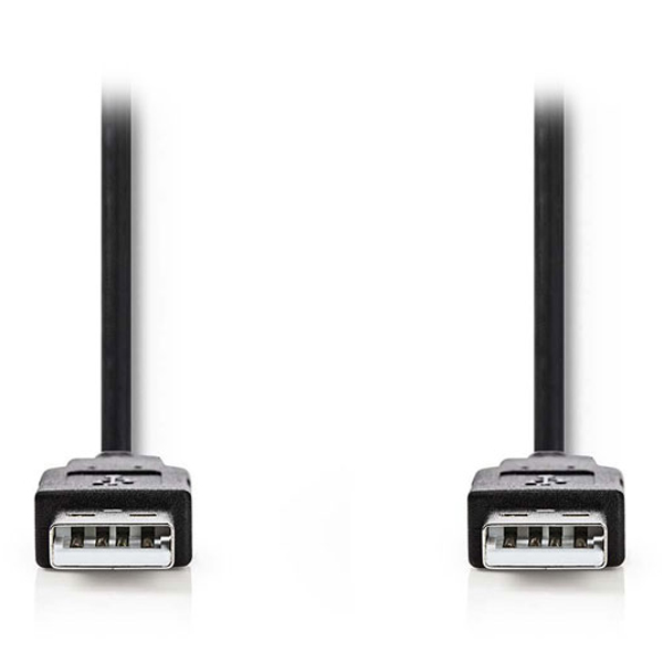 NEDIS CCGL60000BK10 Καλώδιo USB 2.0 A αρσ. - USB A αρσ. 1m 