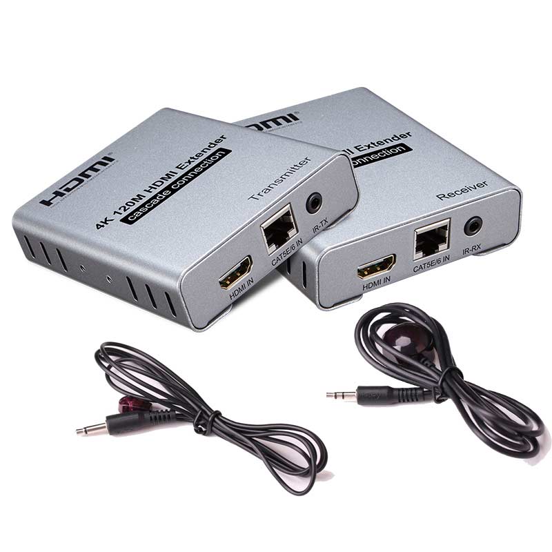 Omnitron CHM-120-4K HDMI extender μέσω ενός UTP ως 120m, με μεταφορά IR εντολών χειριστηρίου