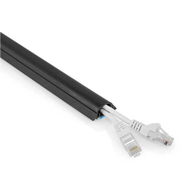 NEDIS CMDT3312BK500 Πλαστικό Κανάλι Καλωδίων Κλειστού Τύπου 33x312x500mm σε Μαύρο