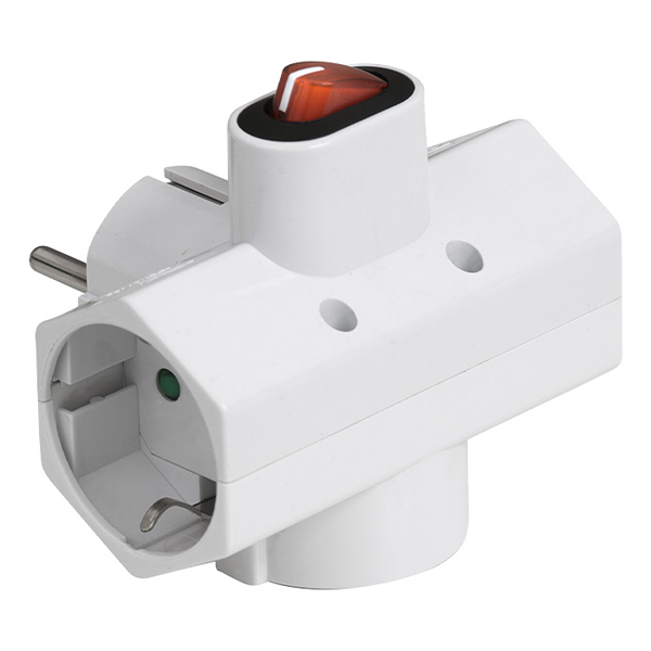 SONORA CPAW301 Πολύπριζο πρίζας Ταφ με 3 Θέσεις Σούκο και Διακόπτη on/off