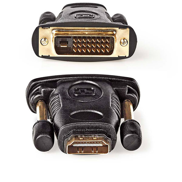 NEDIS CVGB34912BK Αντάπτορας HDMI θηλ. - DVI-D 24+1p αρσ. με επίχρυσες επαφές