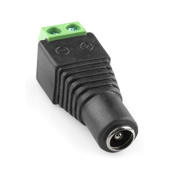 DC-002 Βύσμα τροφοδοσίας θηλυκό 2.1mm με κλέμες