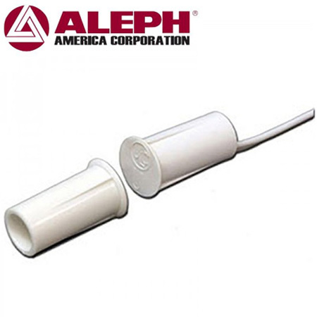 Aleph DC-1651W (ΛΕΥΚΗ) Χωνευτή μαγνητική επαφή, κοντή (μήκος 19.5 mm)