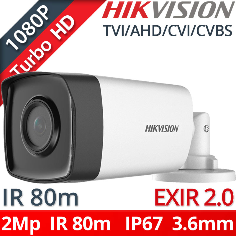 Hikvision DS-2CE17D0T-IT5F(C) 3.6mm TURBOHD κάμερα HDTVI/CVI/AHD/CVBS 1080p EXIR 80μ. IP67