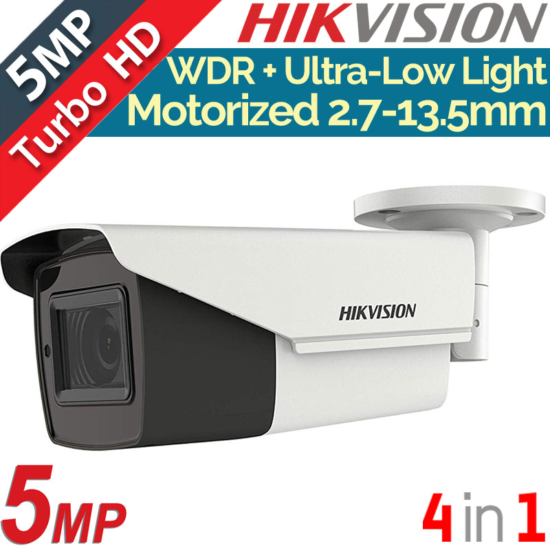 HIKVISION DS-2CE19H8T-AIT3ZF Motorized 2.7-13.5mm 5MPixels WDR 130dB Ultra-Low Light EXIR 80μ.