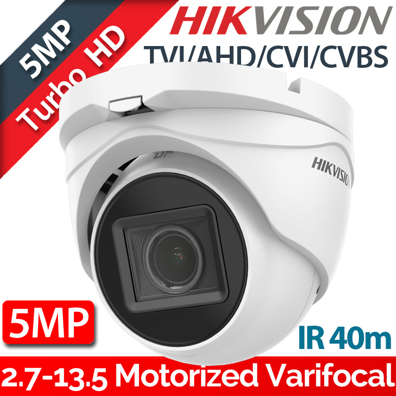 Hikvision DS-2CE79H0T-IT3ZF(C) Κάμερα 5Mpixels Motorized Varifocal 2.7-13.5mm EXIR 40μ. 4in1, IP67