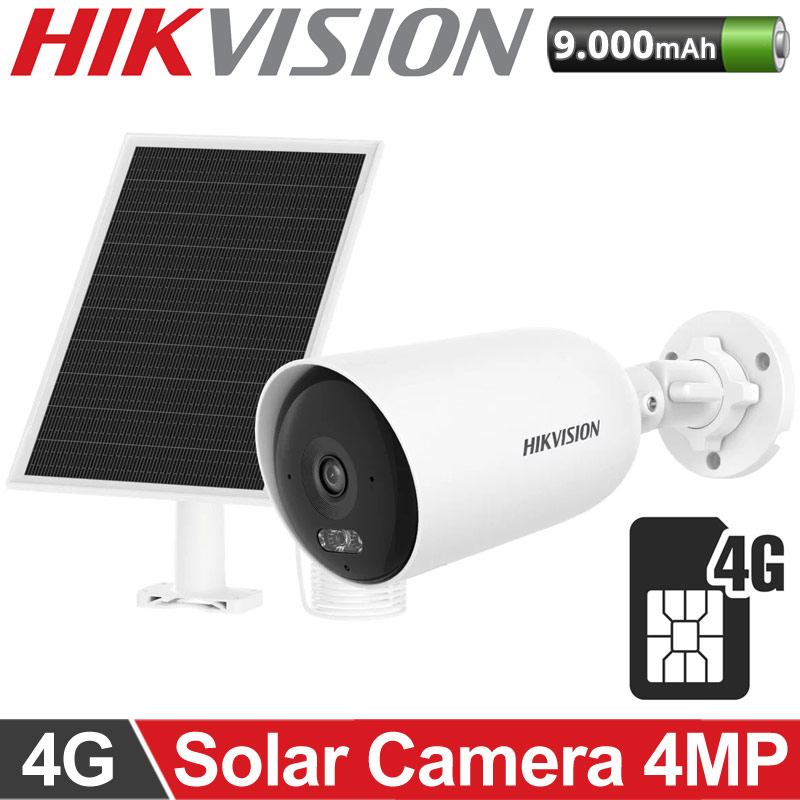 HIKVISION DS-2CFS04/4G 2.8mm Αυτόνομη 4G Κάμερα μπαταρίας 9000mAh, 4MP ColorVu με Ηλιακό Πάνελ 8W