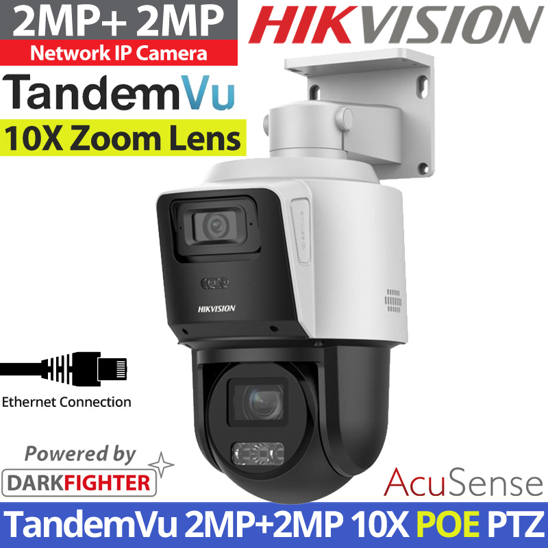 HIKVISION DS-2SE3C210MWG-E/12 2.8mm TandemVu Διπλή Ενσύρματη PTZ IP κάμερα 2MP+2MP, 10X Optical Zoom
