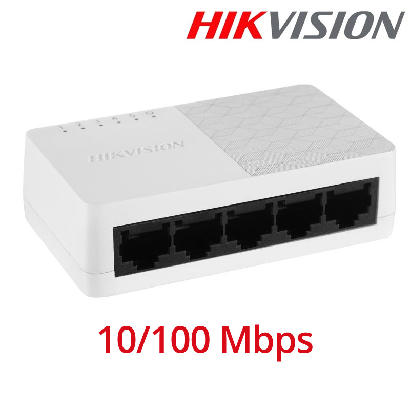 Hikvision DS-3E0105D-O 5 Port Fast Ethernet Unmanaged Desktop Switch 10/100Mbps