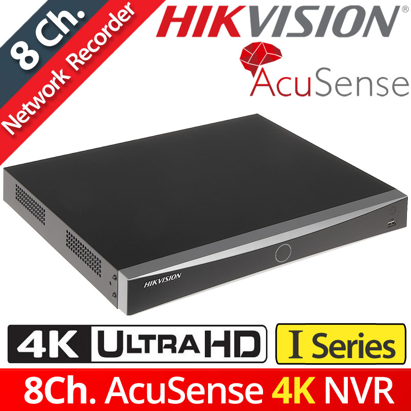 HIKVISION DS-7608NXI-I2/S(E) Δικτυακό Καταγραφικό NVR 8 IP Καμερών, Μέγιστη ανάλυση 4Κ, Τεχνολογία Acusence, Up to 12Mpixels