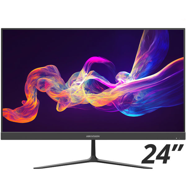 HIKVISION DS-D5024F2-BV2S Monitor 24" (23.8") VA Full HD 1080p, 1x VGA, 1x HDMI, με Ενσωματωμένα Ηχεία