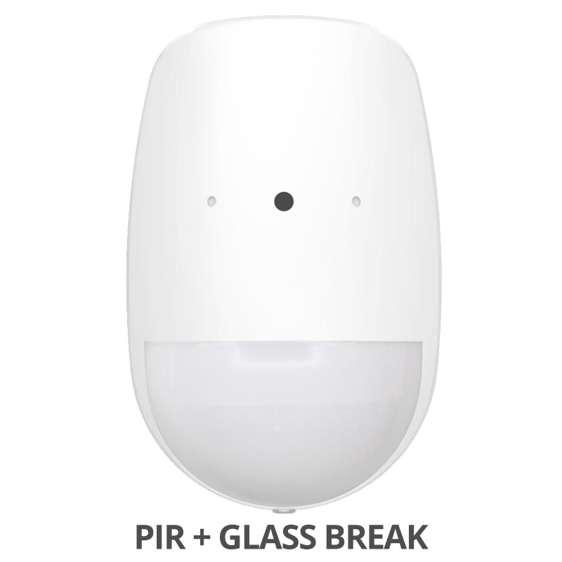 HIKVISION DS-PDPG12P-EG2-WE - Αμφίδρομος Ασύρματος Ανιχνευτής Κίνησης (PIR) και Θραύσης Τζαµιών, για πίνακες AX PRO