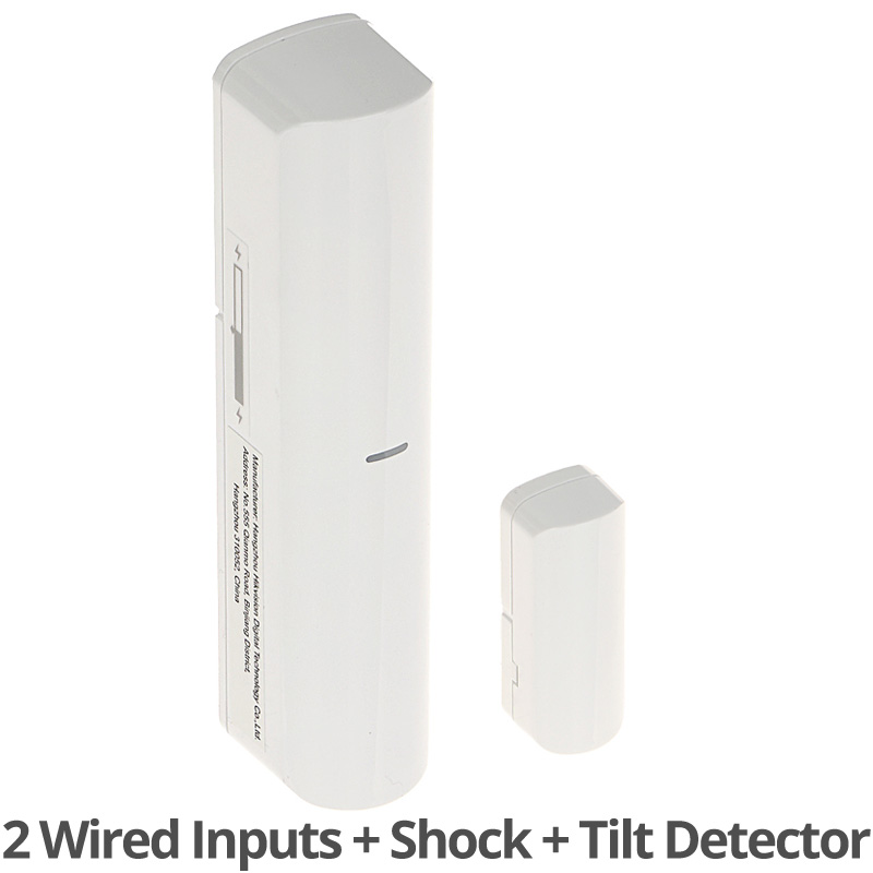 HIKVISION DS-PDMCK-EG2-WE(B) Ασύρματη Μαγνητική Επαφή με 2 ενσύρματες εισόδους και SHOCK & TILT Detector