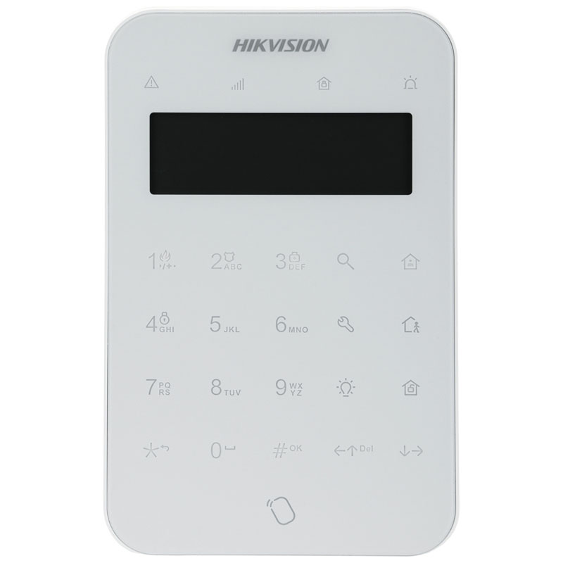 HIKVISION DS-PK501LTM-HWE - Ενσύρματο πληκτορλόγιο για το AX Hybrid Pro G2 με LCD οθόνη 