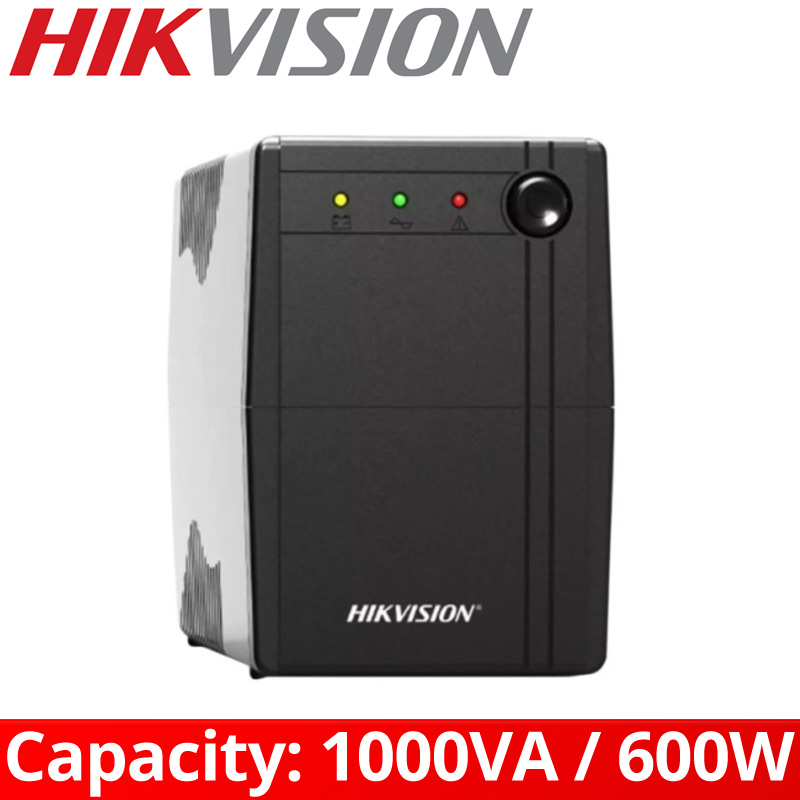 HIKVISION DS-UPS1000 - Line Interactive UPS 1000VA / 600W με εξόδους 2 πρίζες σούκο