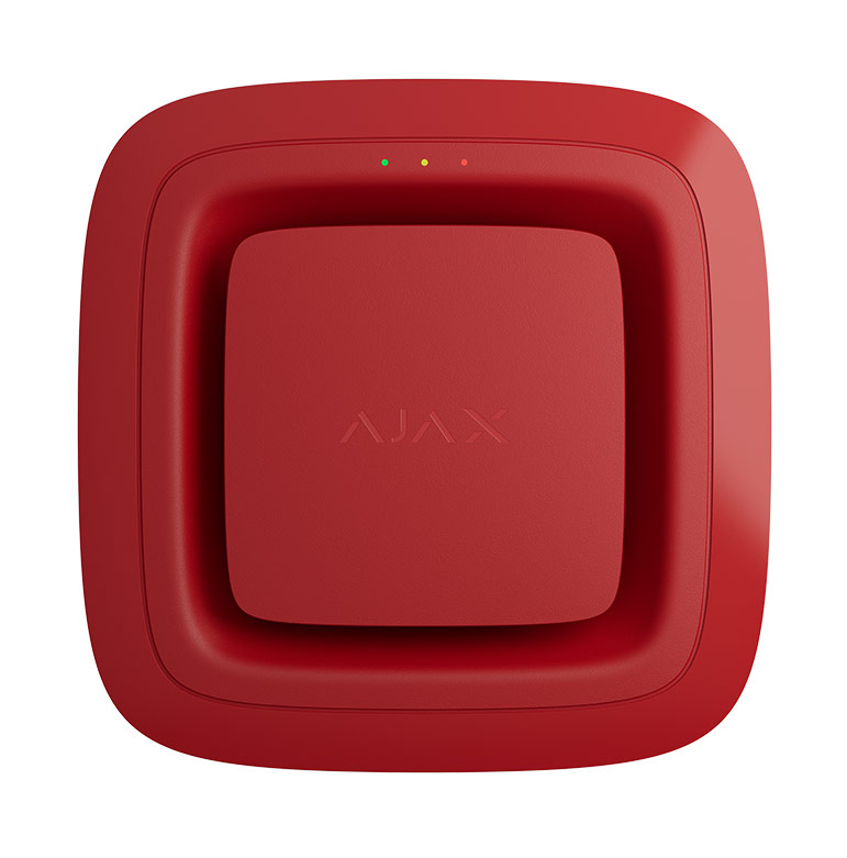 AJAX EN54 FireProtect (Sounder) Red Ασύρματη Σειρήνα Πυροπροστασίας 100dB IP54, με πιστοποίηση EN 54 (Κόκκινη)