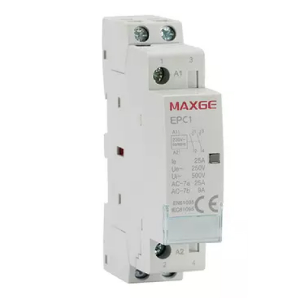 MAXGE EPC1-2520 Relay Φορτίου Ράγας 2P 2NO 25A 230VAC [01.077.0800]