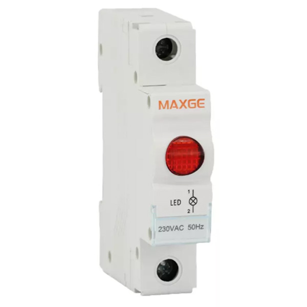 MAXGE EPSL RED Ενδεικτική Λυχνία Ράγας με Κόκκινο LED (02.011.0244)