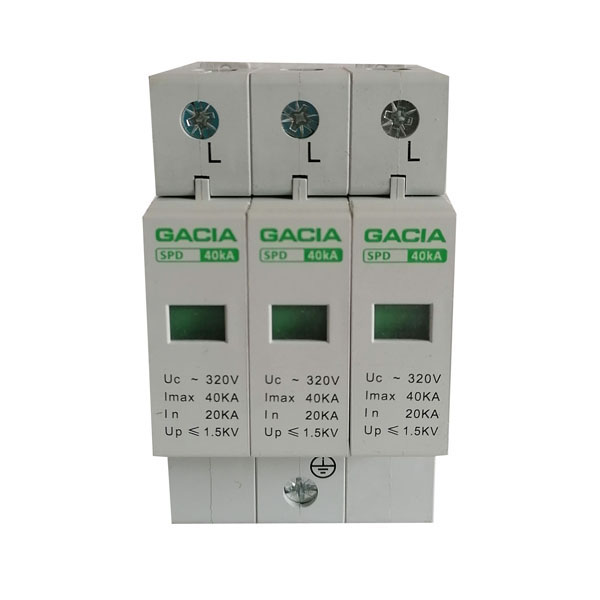 GACIA SPD-340-320 Αντικεραυνικό Ράγας T2 3P 40kA 230V [03.018.0302]