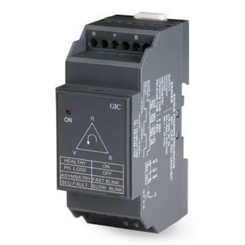 GIC MA51BC Relay Επιτήρησης Δικτύου 3Φ Ράγας 415 VAC 36mm