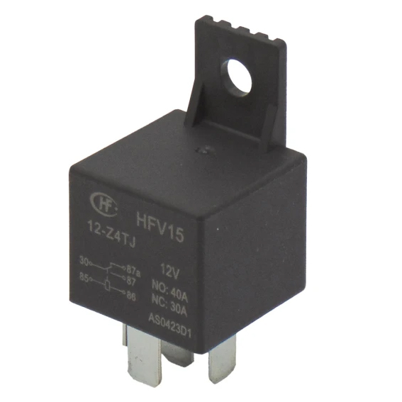 HONGFA HFV15/12-Z4TJ Ρελέ Αυτοκινήτου 40Α Ειδικού τύπου πλακέτας 12V DC 1 Επαφής 12V 40A (N C/O)