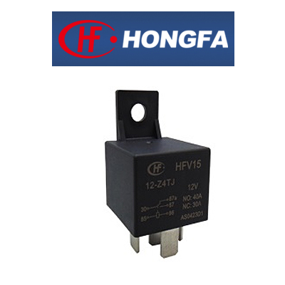 HONGFA HFV15/12-Z4TJ Ρελέ Αυτοκινήτου 40Α Ειδικού τύπου πλακέτας 12V DC 1 Επαφής 12V 40A (N C/O)