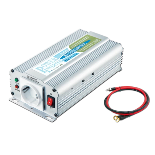 HP-600-24 Μεταλλάκτης (Inverter) 24V DC - 230V AC 600 Watt