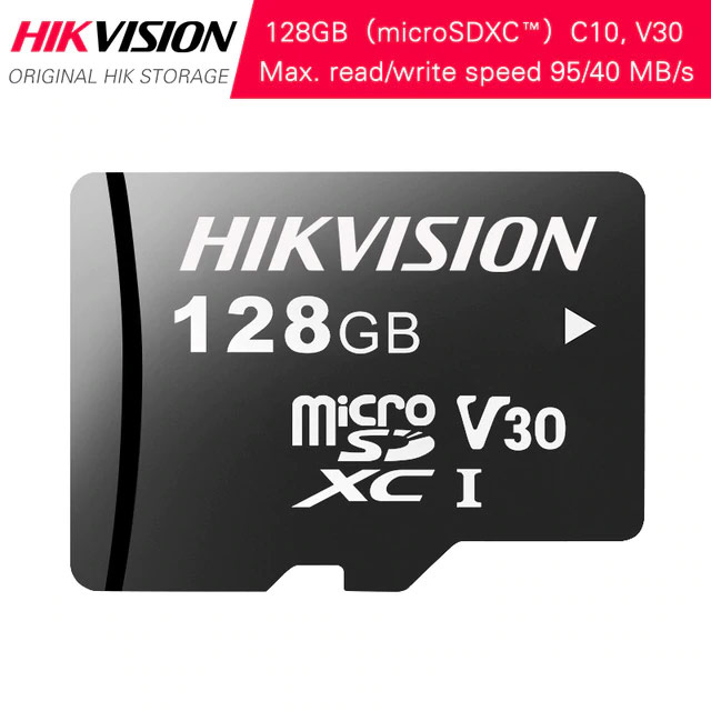 HIKVISION HS-TF-L2/128GB Κάρτα Μνήμης MicroSD 128GB Class10, U3, V30