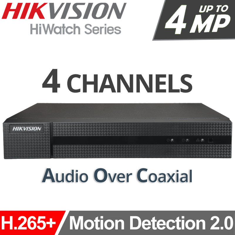 HIKVISION HiWatch HWD-6104MH-G4 Καταγραφικό DVR 4 Καμερών, Motion Detection 2.0, H.265+, Audio Over Coaxial
