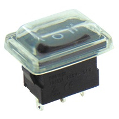 HY17B-2 Διακόπτης Rocker ON-OFF-ON με κάλυμμα 3P 10A / 250V