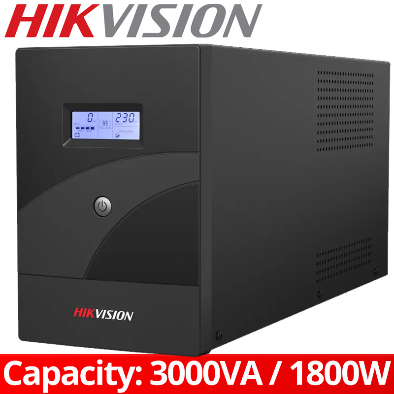 HIKVISION DS-UPS3000-R - Line Interactive UPS 3000VA / 1800W με εξόδους 4 πρίζες σούκο