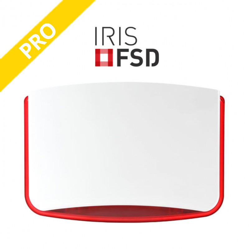 Sigma IRIS FSD/R Aυτόνομη αυτοπροστατευόμενη σειρήνα ΑΝΤΙΑΦΡΟΥ με Κόκκινο φλας 122dB