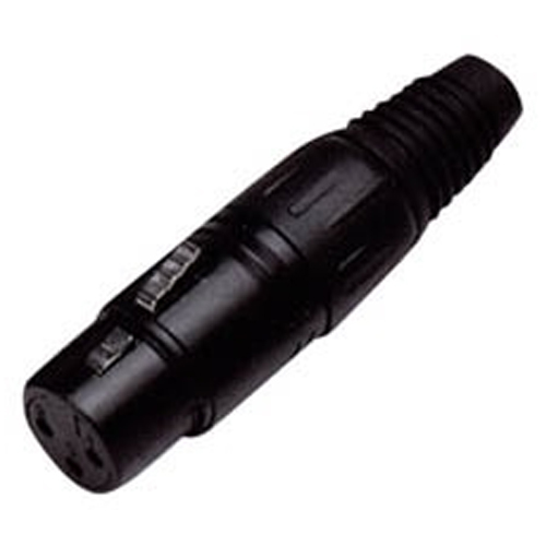 JT-2046A Βύσμα Canon XLR 3P Θηλυκό Μαύρο JKG