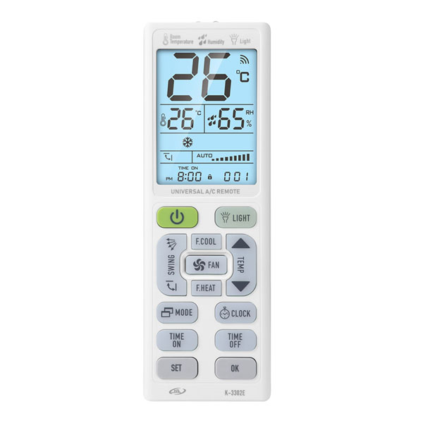 K-3302E Universal Τηλεχειριστήριο για Κλιματιστικά  