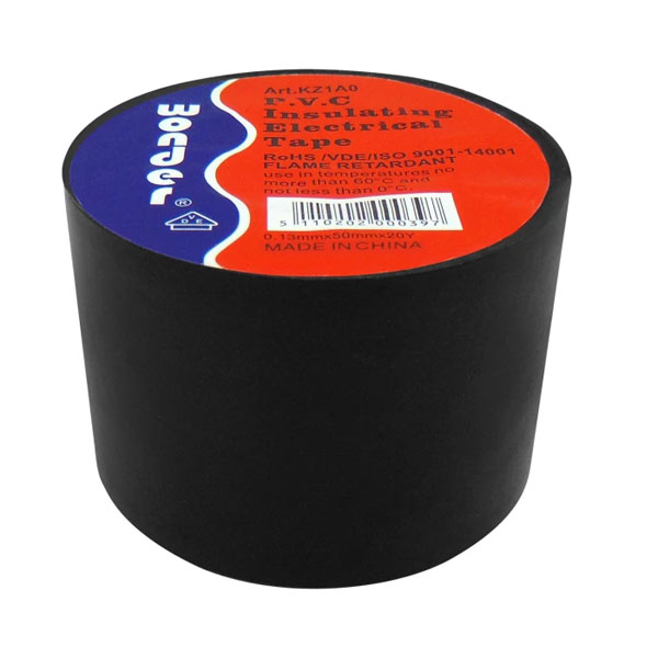 WONDER BLACK K1ZA0 Μονωτική ταινία Φαρδιά 50mm x 18m PVC Μαύρο χρώμα 